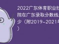 2022广东体育职业技术学院在广东录取分数线是多少（附2019~2021年分数线）